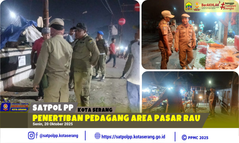 Penertiban Pedagang Area Pasar Rau