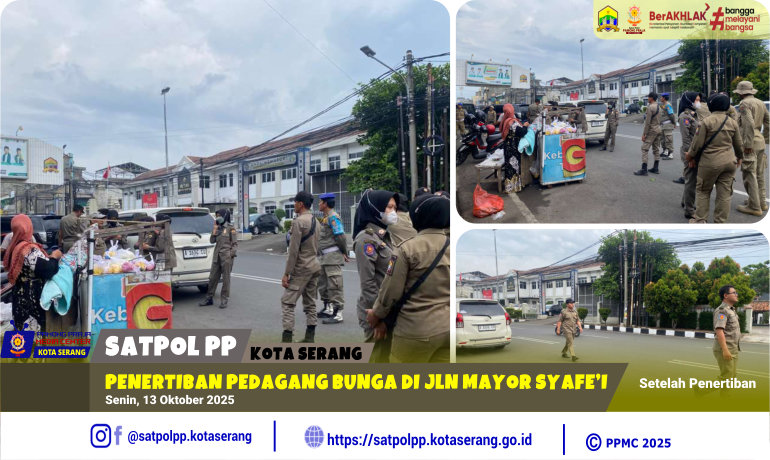 Penertiban Pedagang Bunga di Jln Mayor Syafe’i