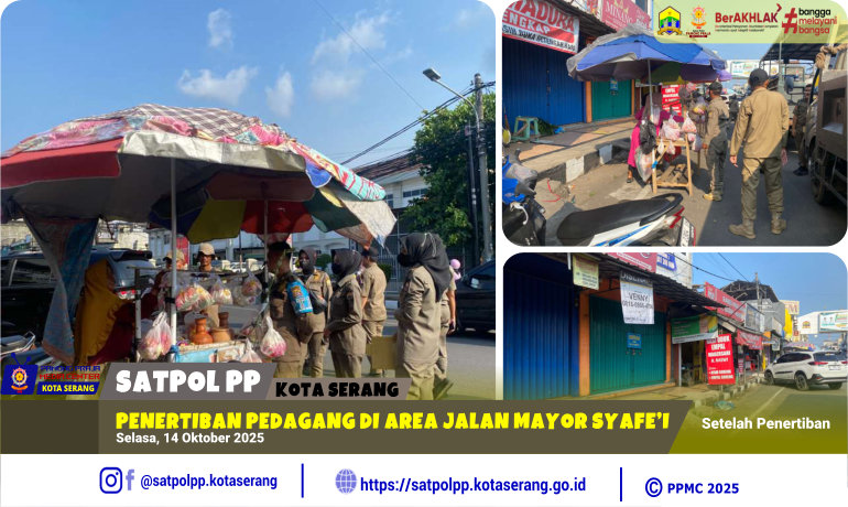 Penertiban Pedagang di Area Jalan Mayor Syafe’i