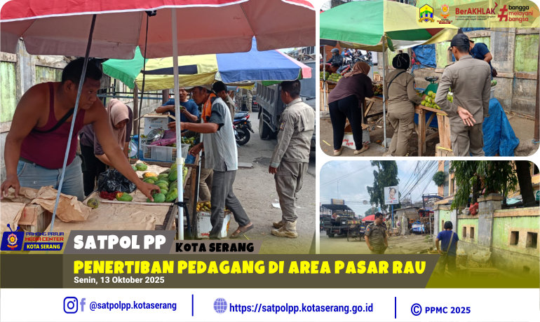 Penertiban Pedagang di Area Pasar Rau