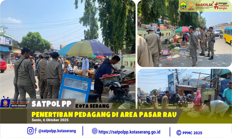 Penertiban Pedagang di Area Pasar Rau