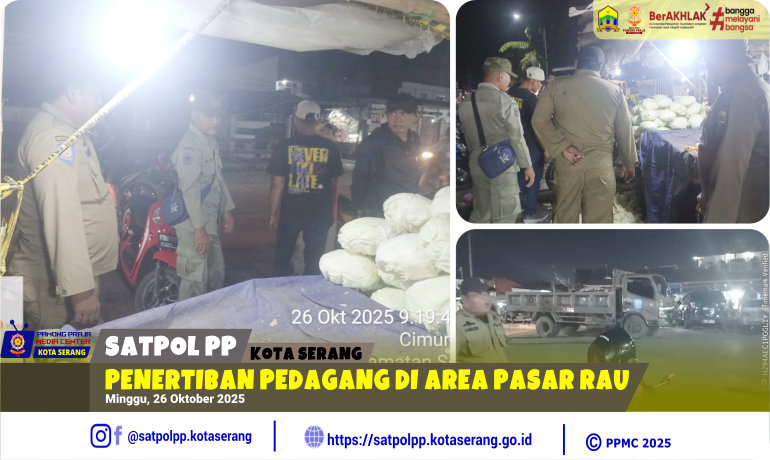 Penertiban Pedagang di Area Pasar Rau