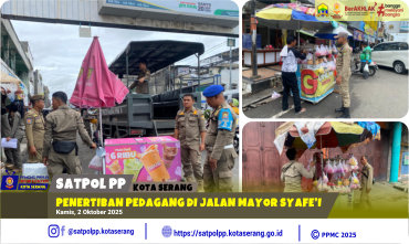Penertiban Pedagang di Jalan Mayor Syafe’i