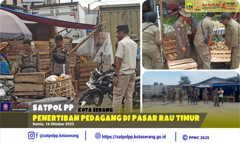 Penertiban Pedagang di Pasar Rau Timur