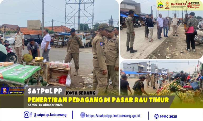 Penertiban Pedagang di Pasar Rau Timur