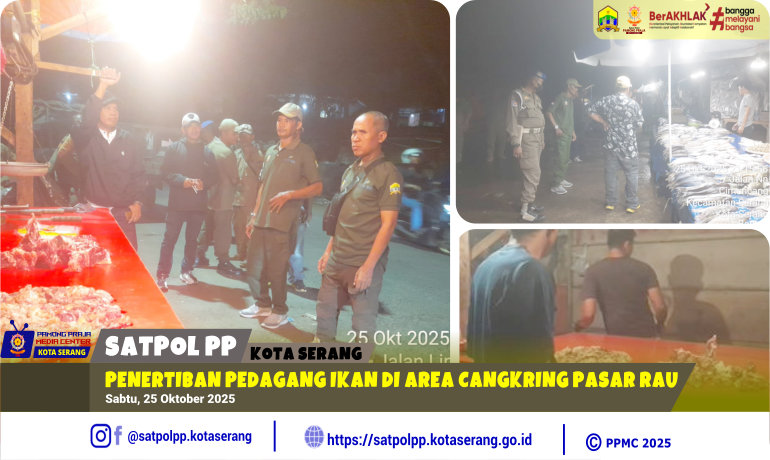Penertiban Pedagang Ikan di Area Cangkring Pasar Rau