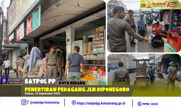 Penertiban Pedagang Jalan Diponegoro