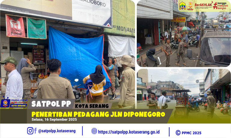 Penertiban Pedagang Jalan Diponegoro