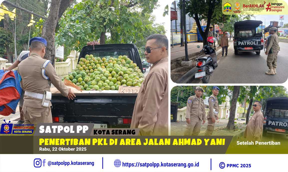 Penertiban PKL di Area Jalan Ahmad Yani