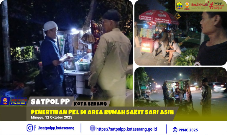 Penertiban PKL di Area Rumah Sakit Sari Asih