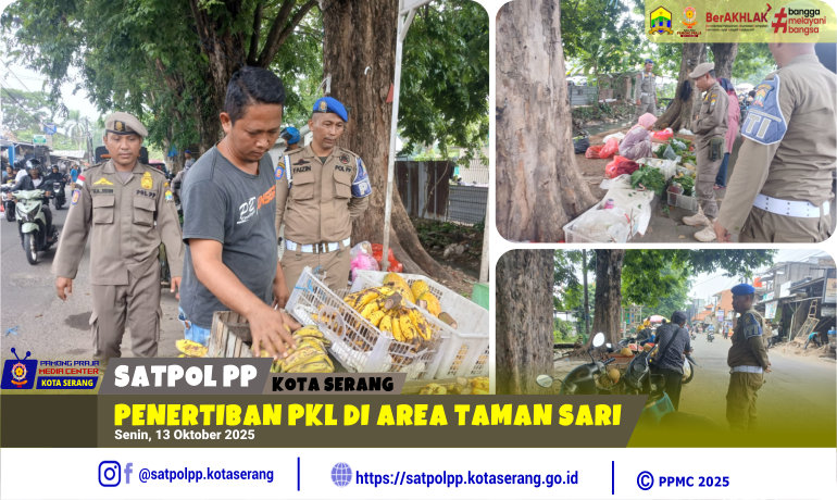 Penertiban PKL di Area Taman Sari