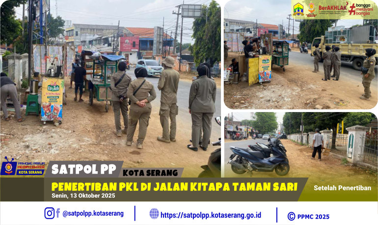 Penertiban PKL di Jalan Kitapa Taman Sari