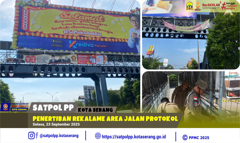 Penertiban Rekalame Area Jalan Protokol