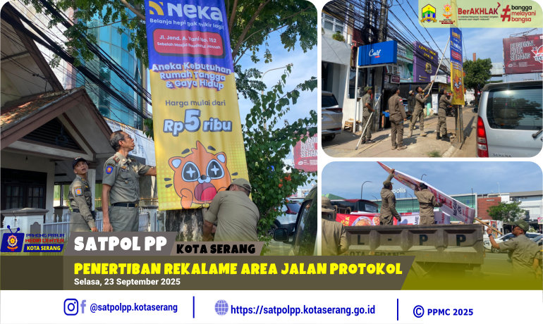 Penertiban Rekalame Area Jalan Protokol