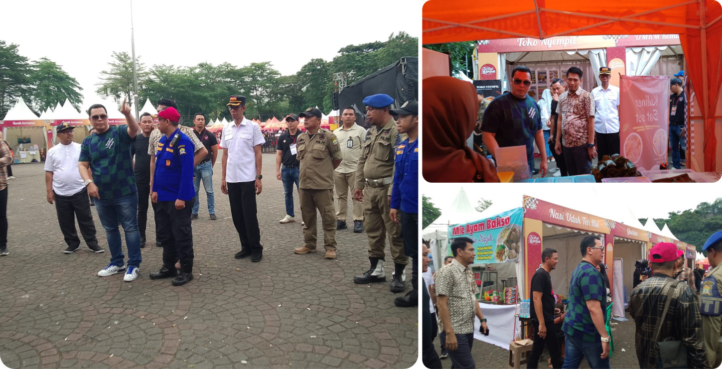 Pengawalan Keamanan Wali Kota Serang pada Acara Pesta Mangan di Alun-alun Barat