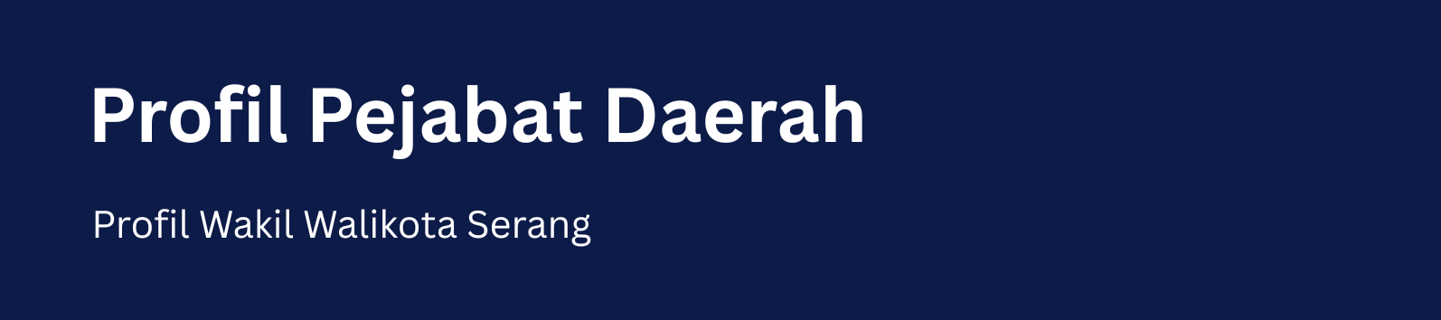 Wakil Wali Kota Serang