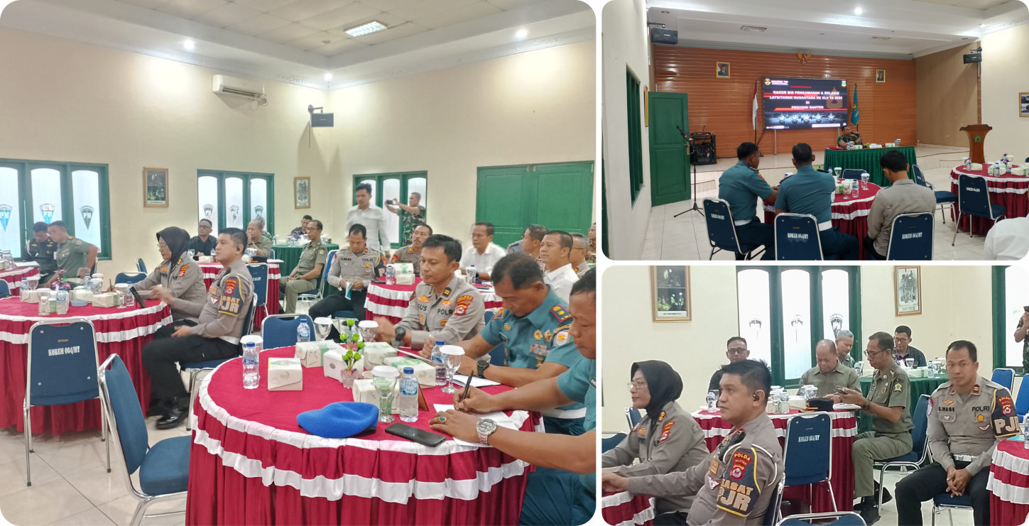 Rakor Bidang Pengamanan dan Rolakir Latsitarda Nusantara ke XLV 2025 di Banten