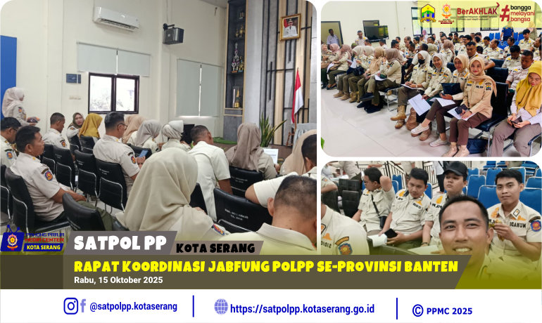 Rapat Koordinasi Jabfung Pol PP Se-Provinsi Banten