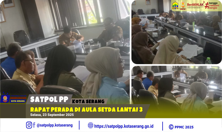 Rapat Perada di Aula Setda Lantai 3