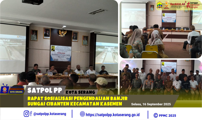 Rapat Sosialisasi Pengendalian Banjir Sungai Cibanten Kecamatan Kasemen