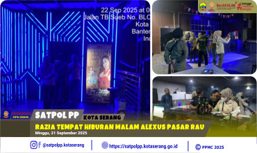Razia Tempat Hiburan Malam Alexus Pasar Rau