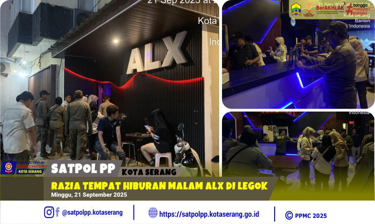 Razia Tempat Hiburan Malam ALX di Legok
