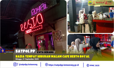Razia Tempat Hiburan Malam Cafe Resto Royal