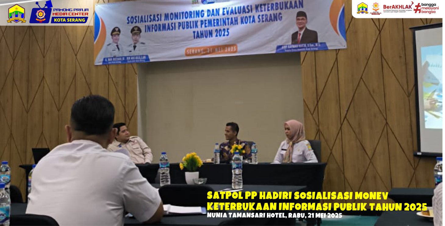Satpol PP hadiri Sosialisasi Monev Keterbukaan Informasi Publik Tahun 2025