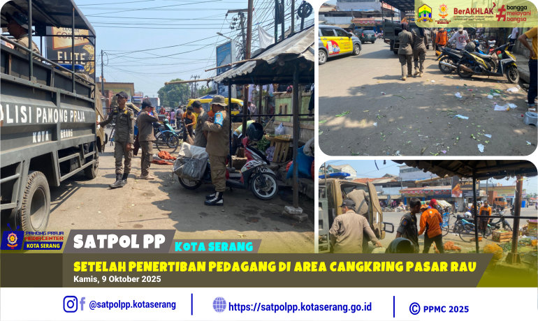 Setelah Penertiban Pedagang di Area Cangkring Pasar Rau