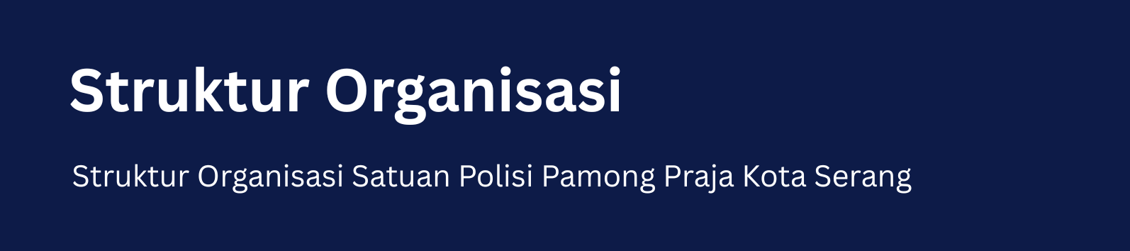 Struktur Organisasi