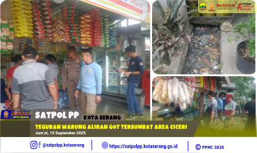 Teguran Warung Aliran Got Tersumbat Area Ciceri