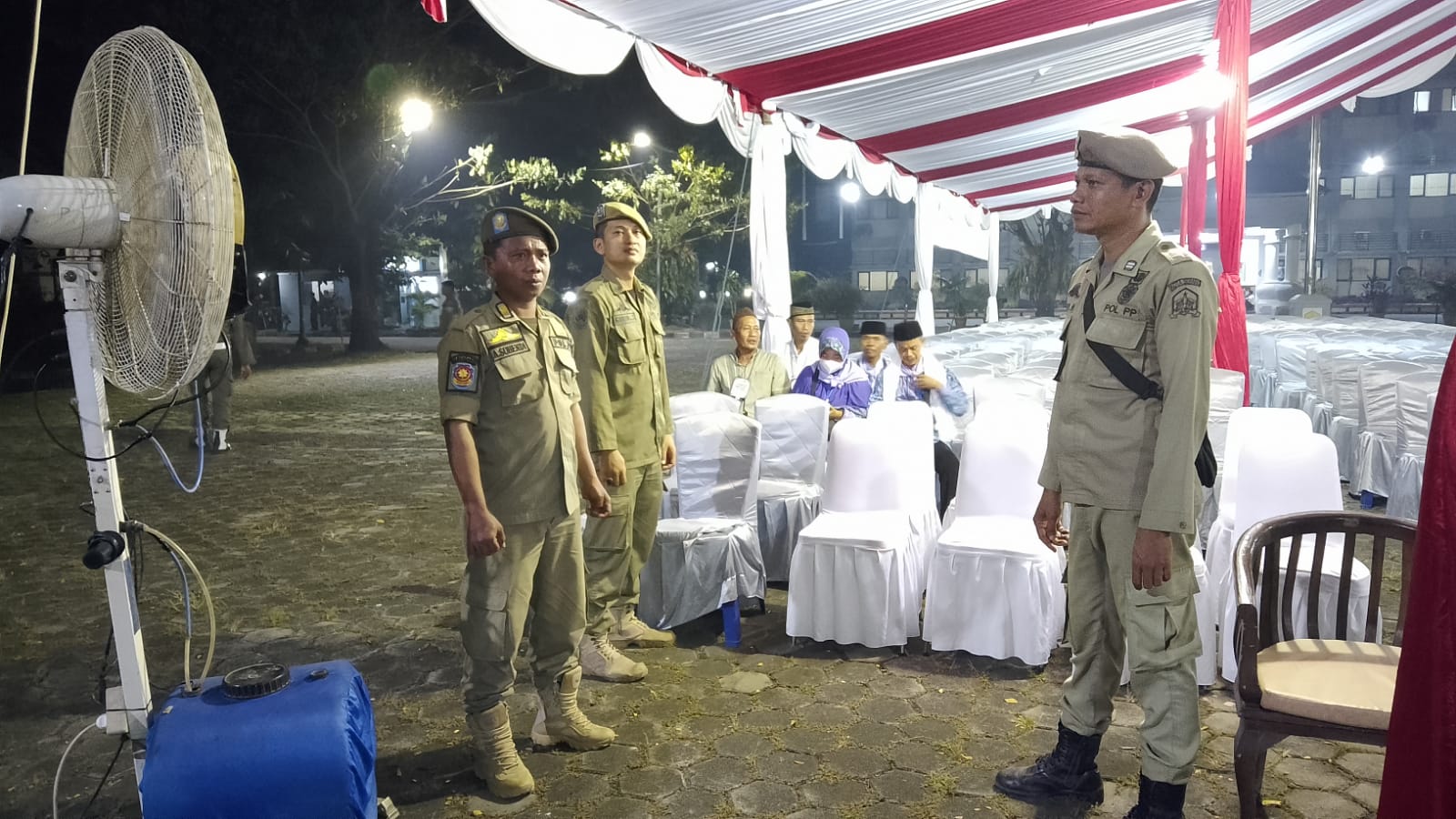 Pengamanan Pemberangkatan Calon Jamaah Haji Kota Serang
