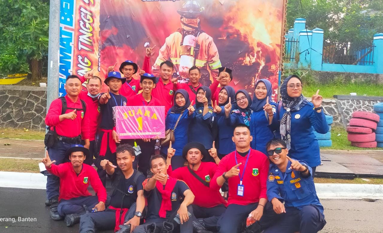 Damkar Kota Serang Juara I Water Rescue and Vertical Rescue