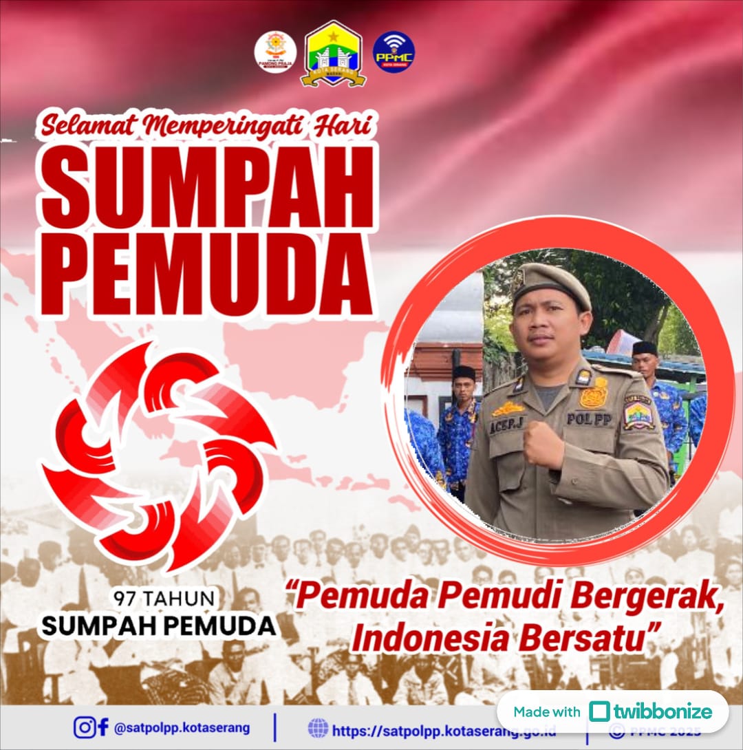 Selamat Hari Sumpah Pemuda 2025 dari Satpol PP Kota Serang